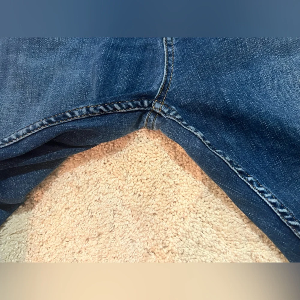 Mens Zara Dark Blue Weathered Skinny Jeans Size 32